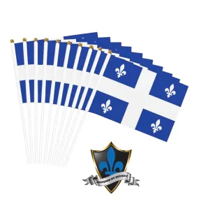 10 Quebec’s flag for display.