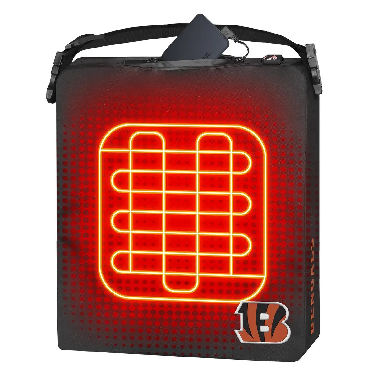 ActionHeat Cincinnati Bengals 5V Battery Heated Seat Cushion