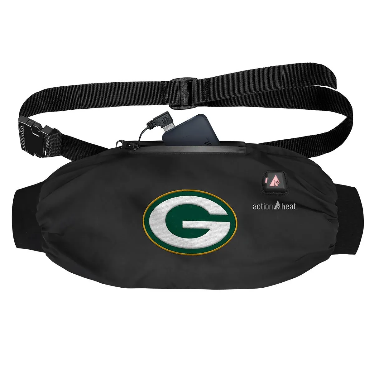 ActionHeat Green Bay Packers 5V Battery Heated Hand Muff