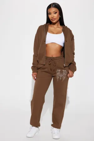 Angel Wings Sweatsuit - Brown