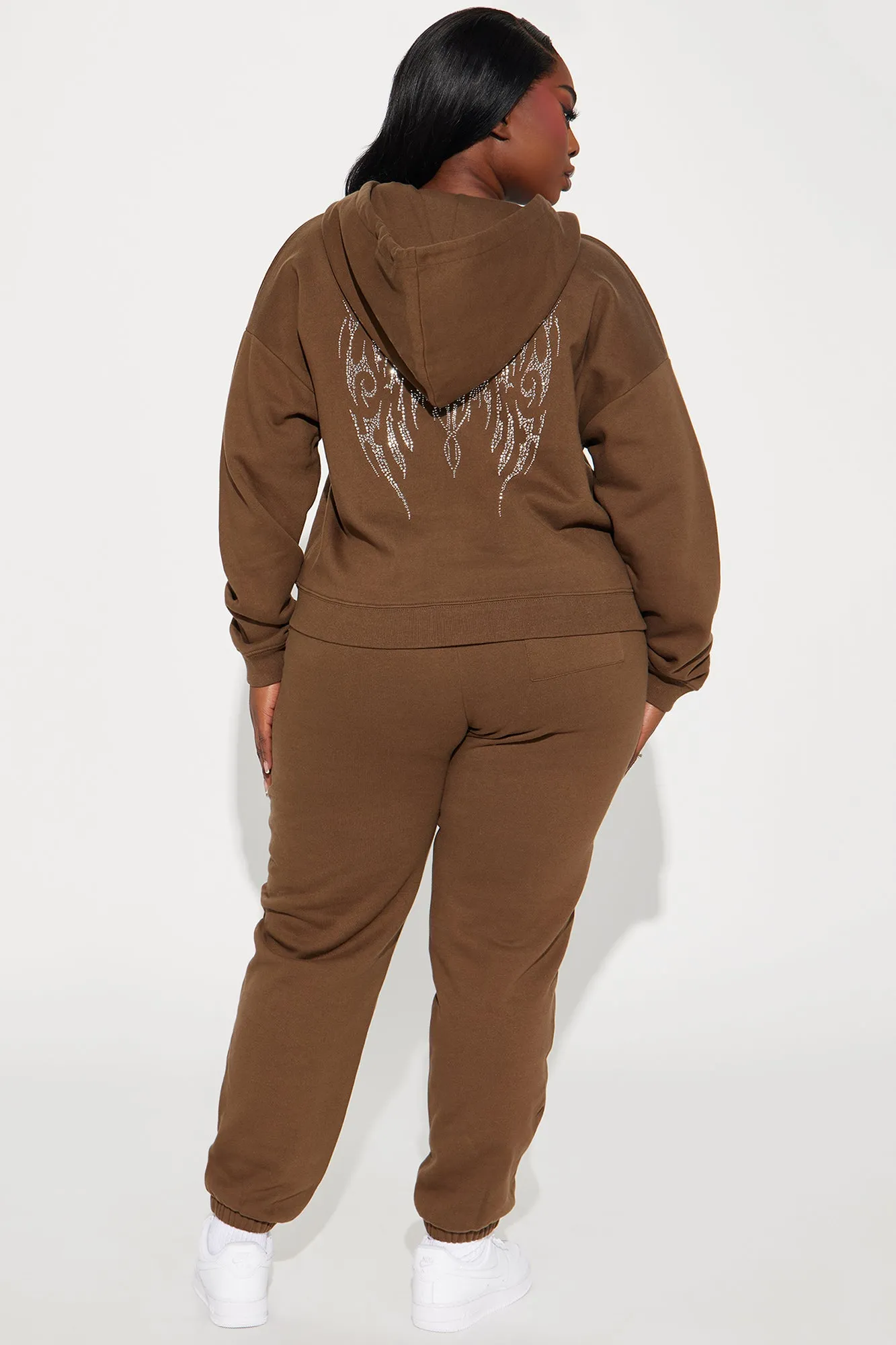 Angel Wings Sweatsuit - Brown