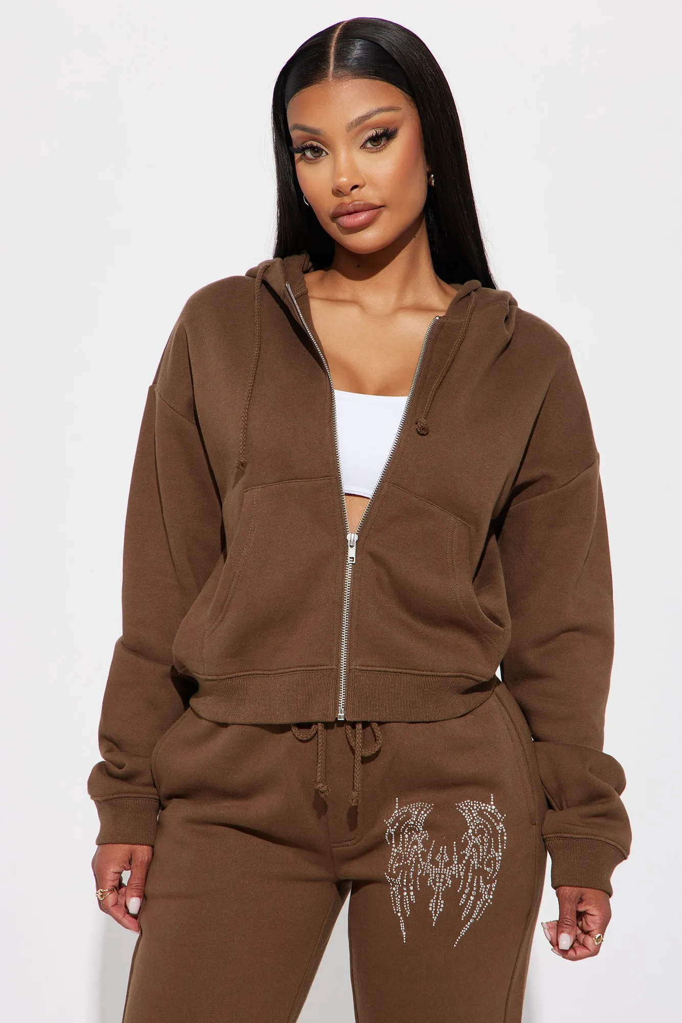 Angel Wings Sweatsuit - Brown