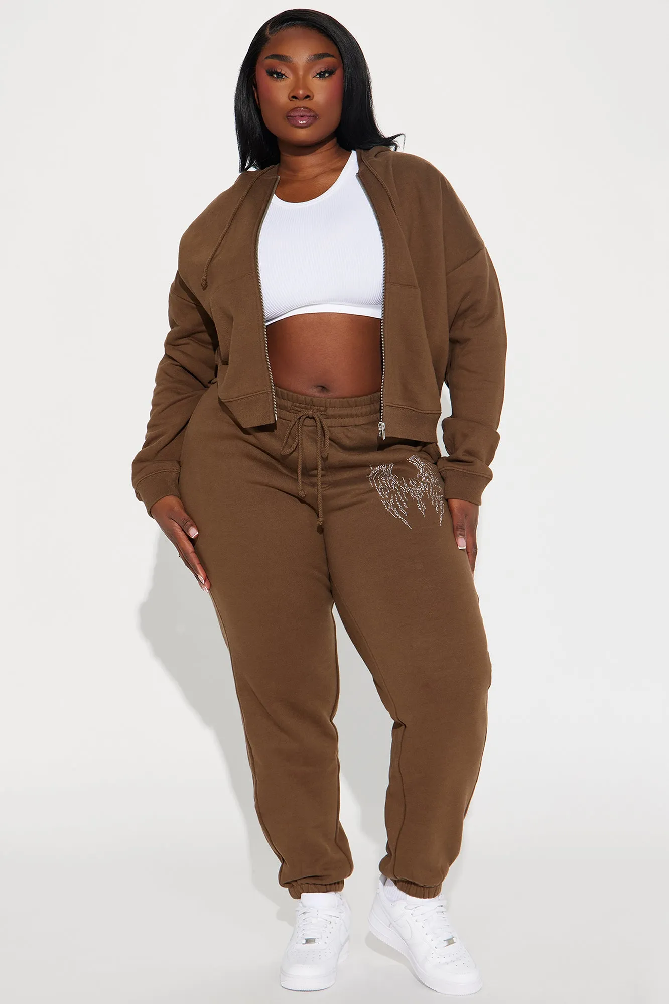 Angel Wings Sweatsuit - Brown