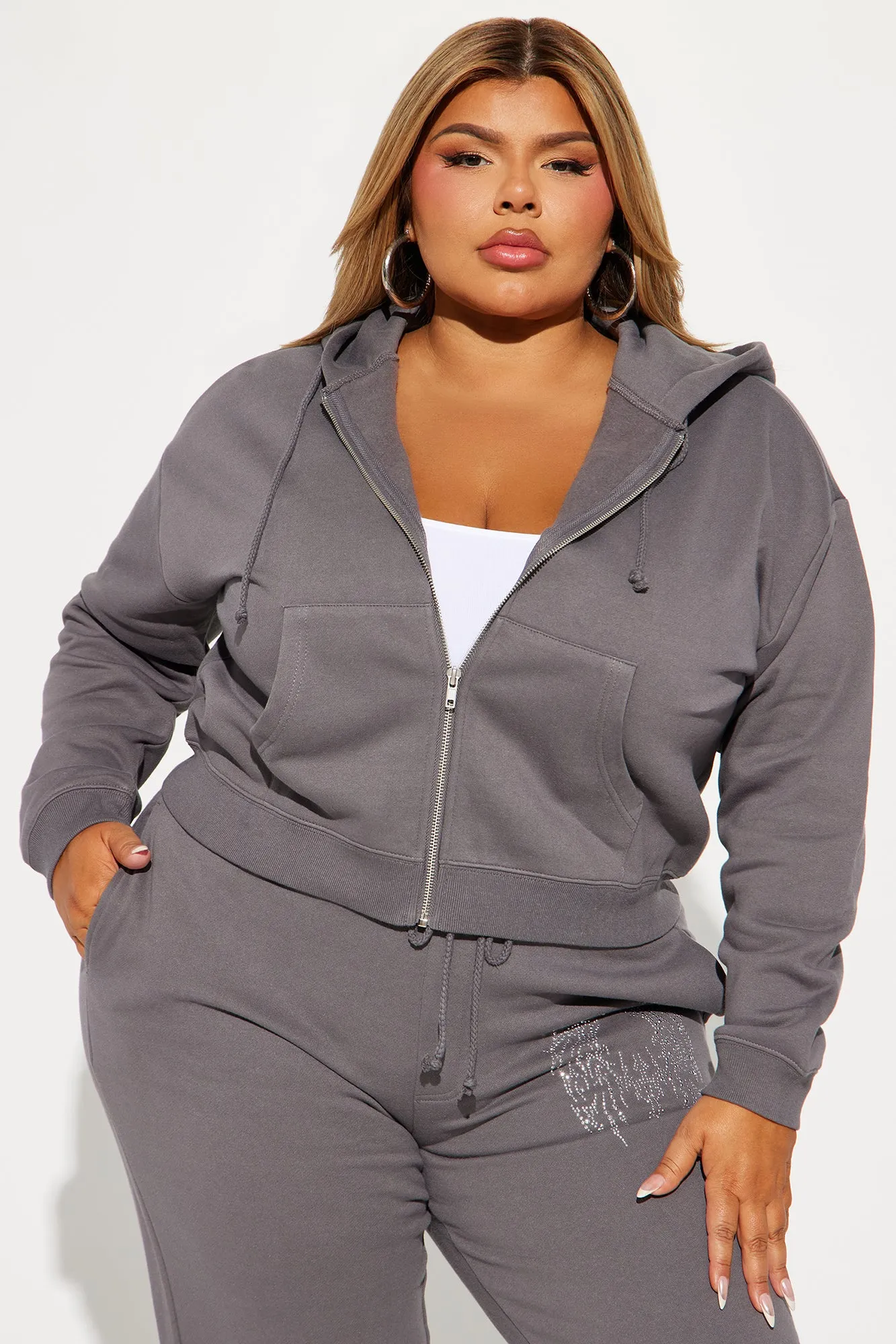 Angel Wings Sweatsuit - Charcoal