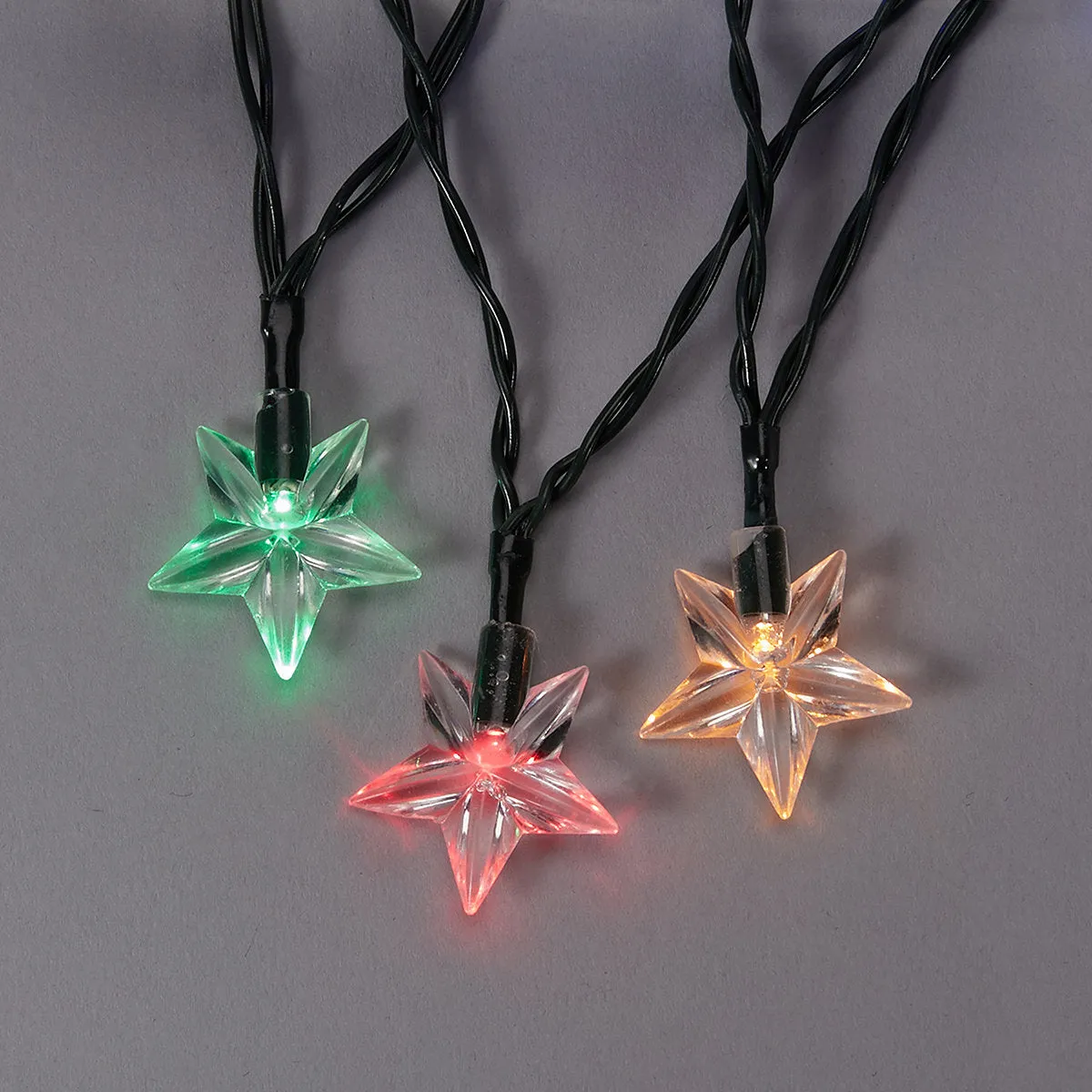 Anko Solar Powered 11.9m 150 LED Multi-Coloured Star Lights