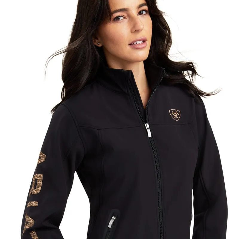 Ariat Women's New Team Black/Leopard Softshell Jacket 10041278