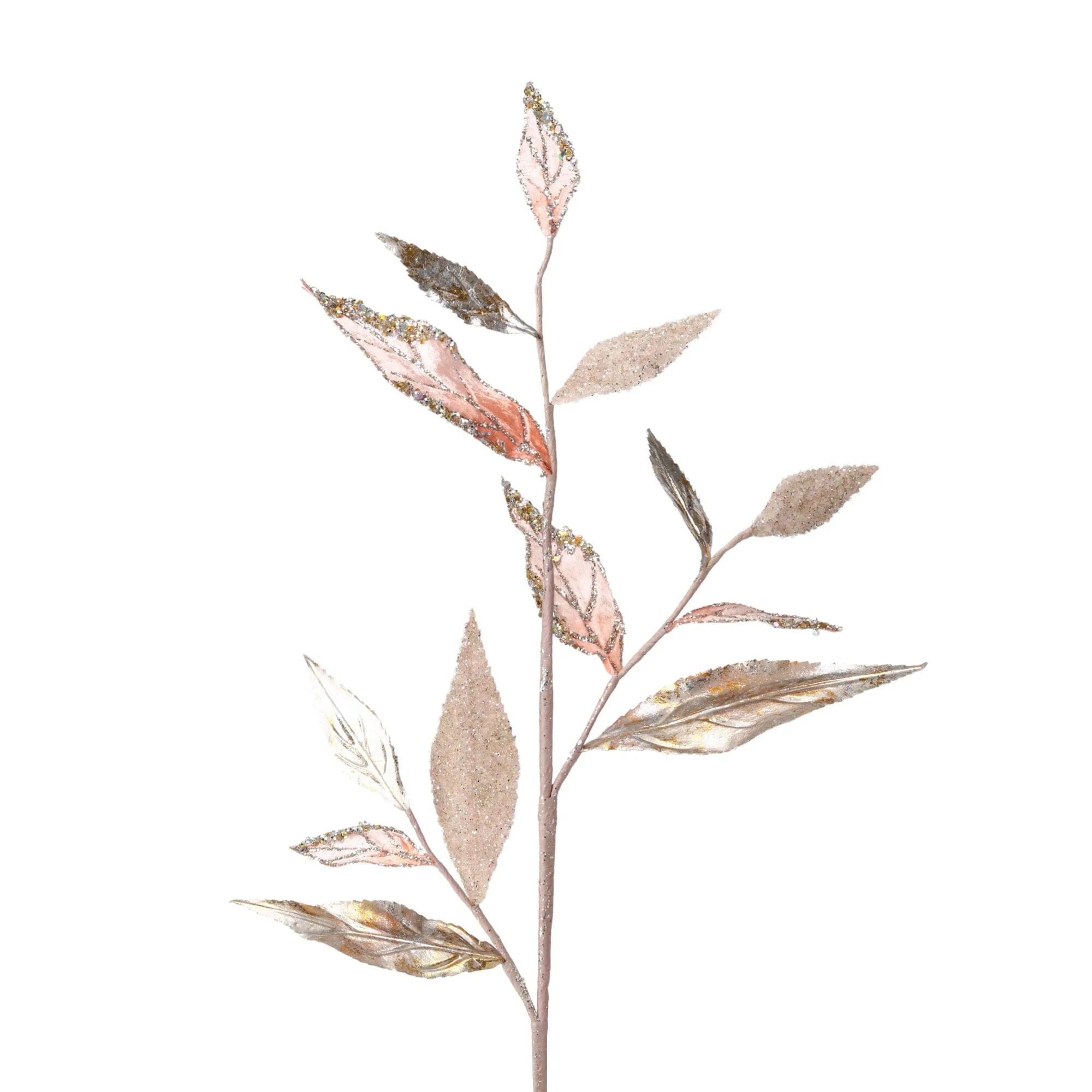 Art Plants Glitter Leaf  Pink