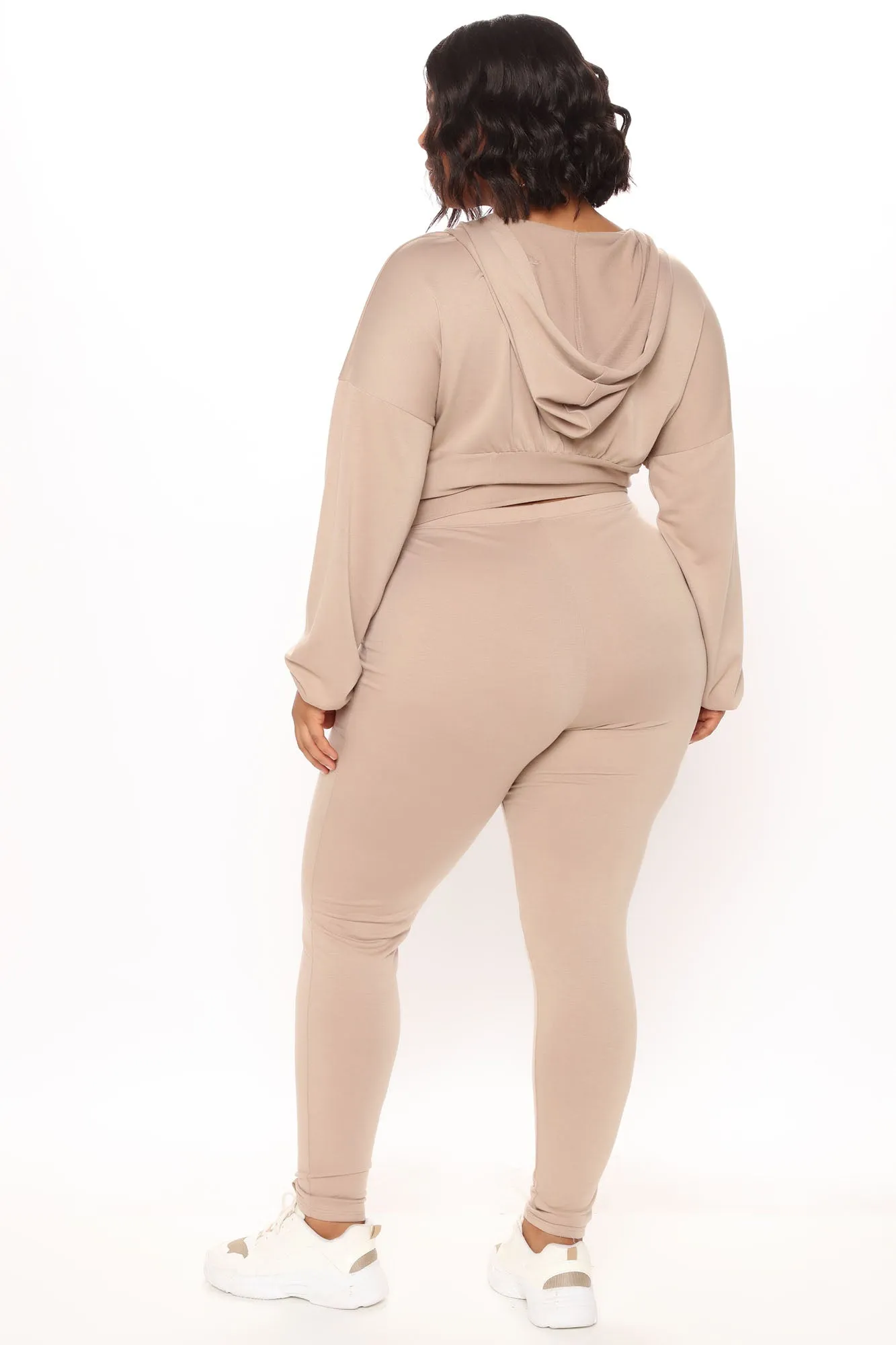 Better Than Ever Hoodie Set - Taupe