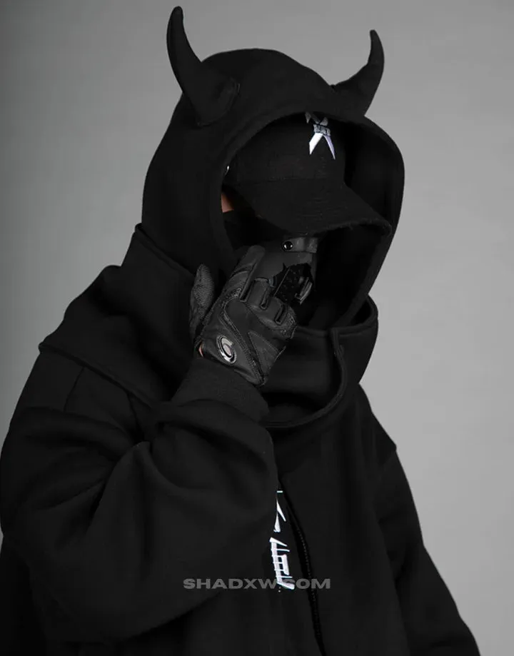 Black Hoodie with Horns