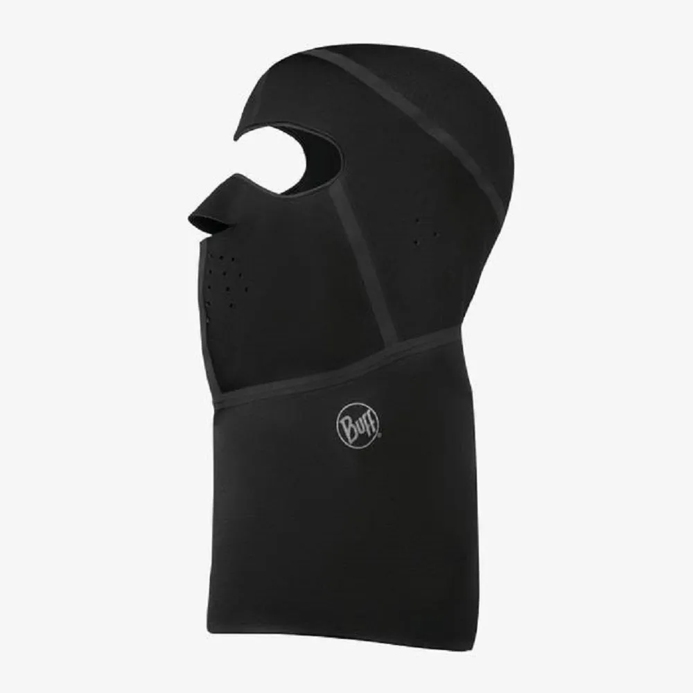 BUFF Windproof Balaclava Solid Black Balaclava antivento softshell in pile leggero traspirante - Disponibile in 2 taglie