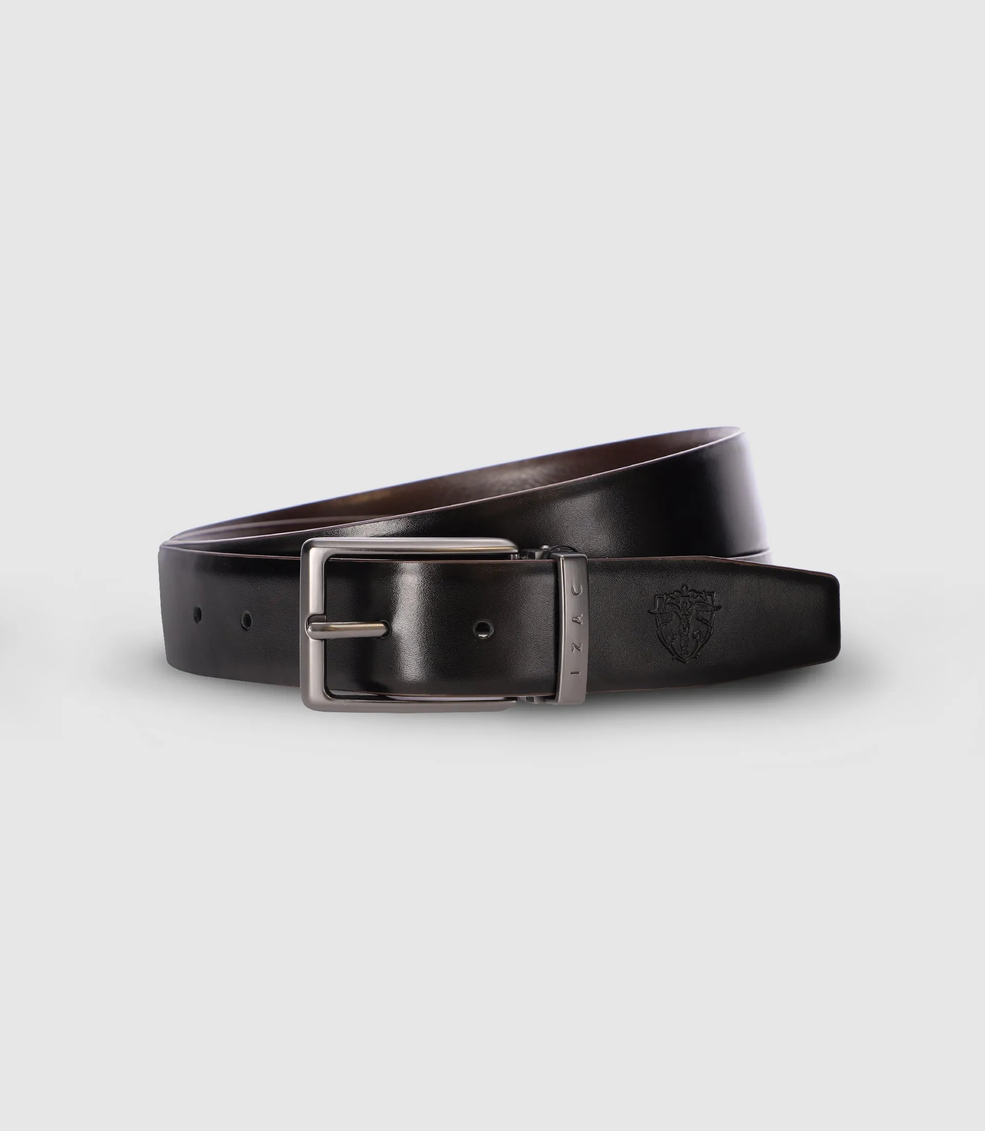 Ceinture réversible ajustable noire