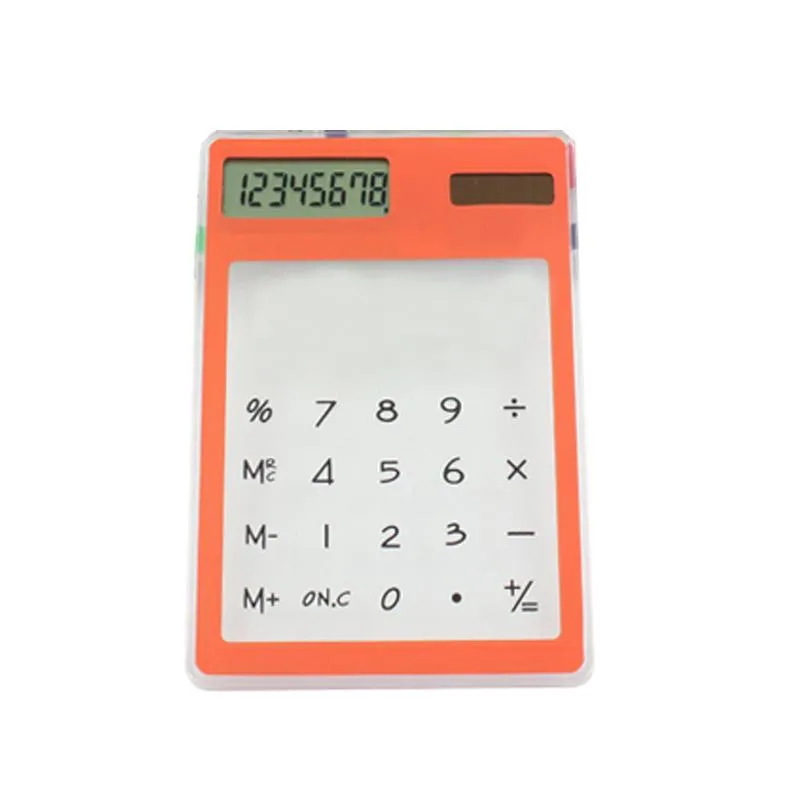 Clear Solar Powered Calculator