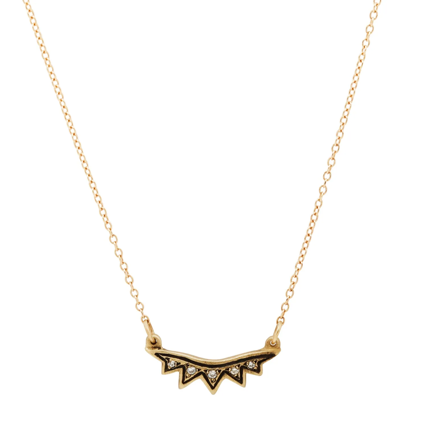 Diamond Sunburst Necklace