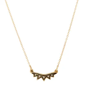 Diamond Sunburst Necklace