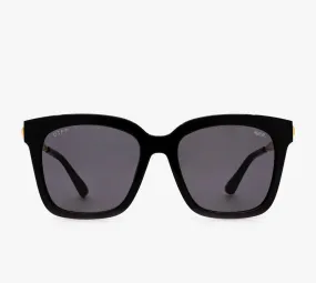 Stylish DIFF Sunglasses - H.E.R Bella Black with Gold Accents