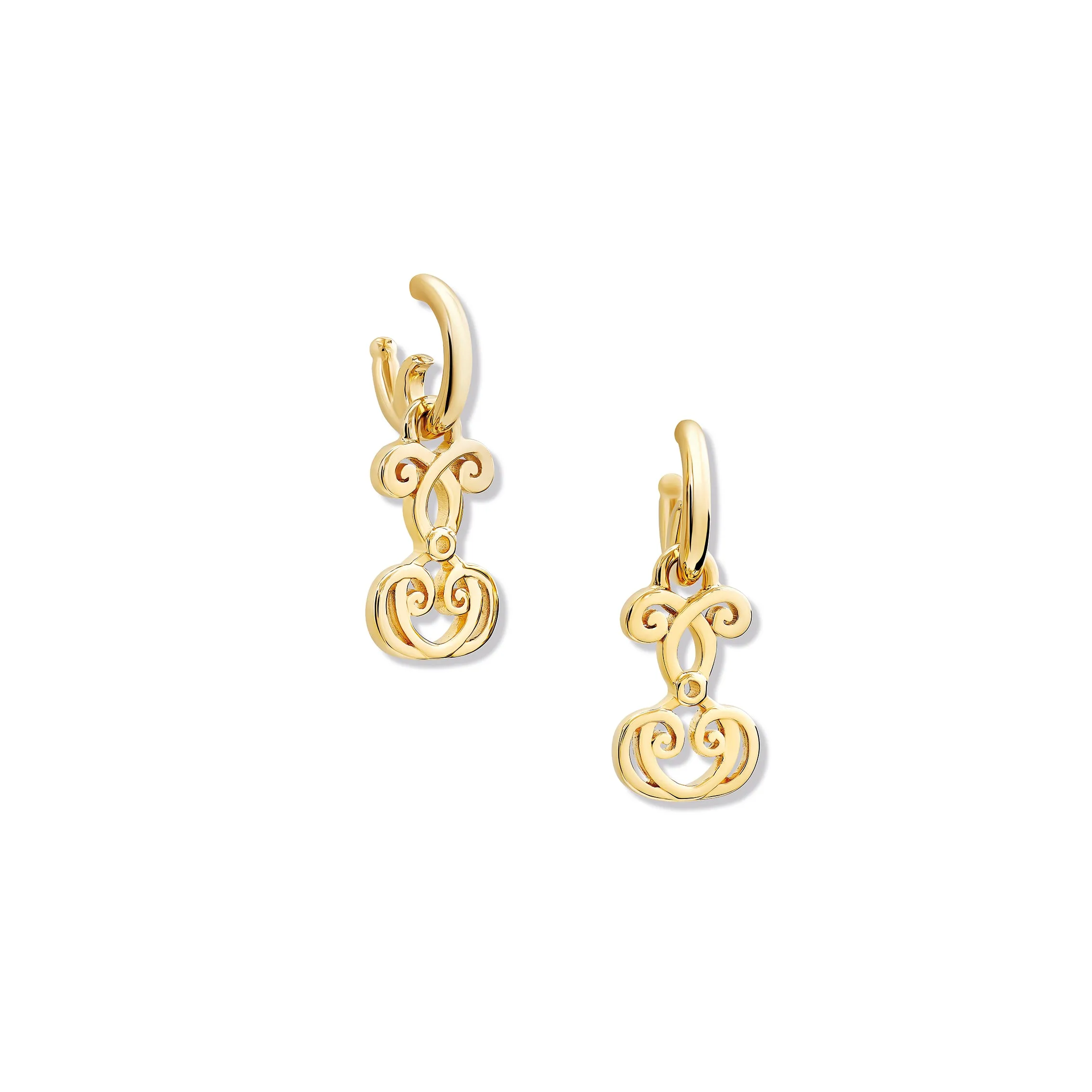 Ecurie Earring Drops Yellow Gold