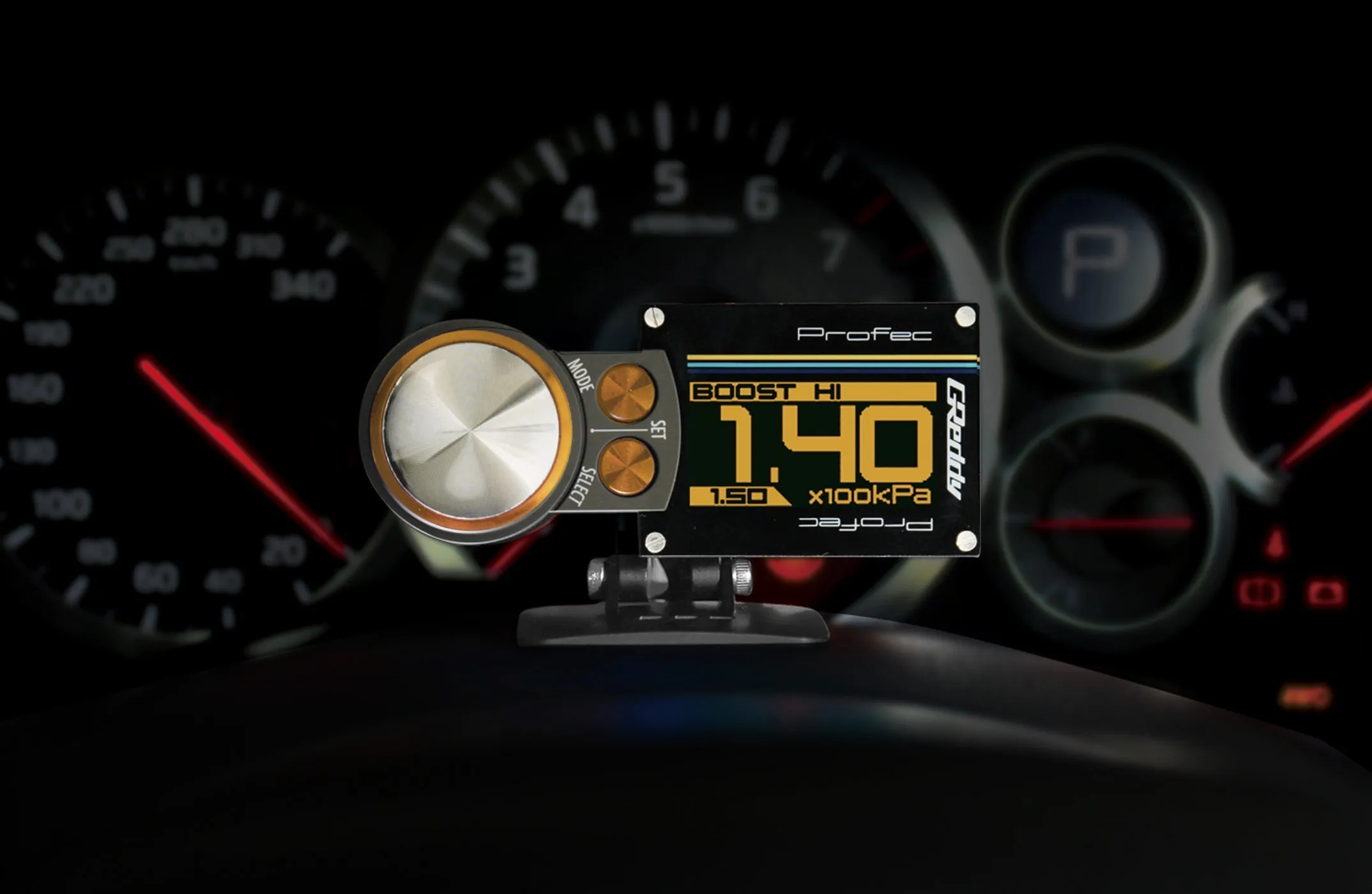 GReddy Profec - Electronic Boost Controller (8-Bar boost reading) Amber (OLED)