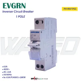 Inverser Circuit Breaker - 1P 63A - EVGRN