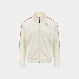 Kappa 222 Banda Anniston Slim Jacket White Antique Blue Royal Red