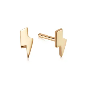 Lightning Stud Earrings 18ct Gold Plate