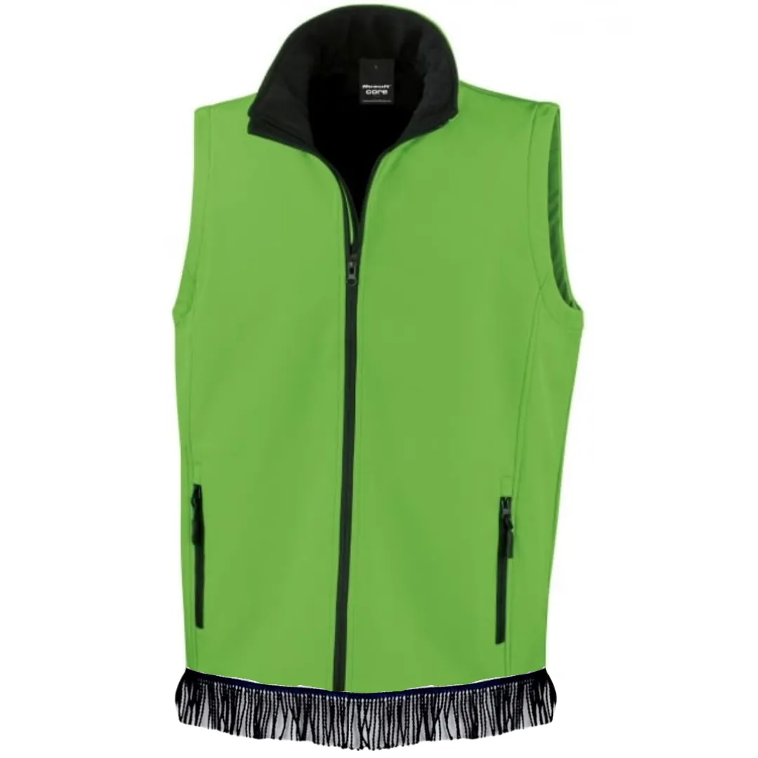 Men's Softshell Bodywarmer with Fringes