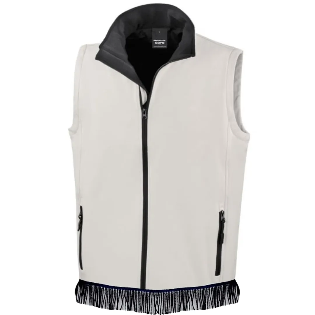 Men's Softshell Bodywarmer with Fringes