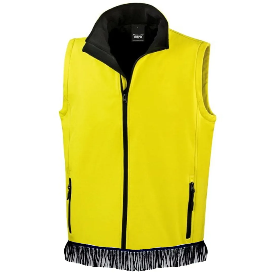 Men's Softshell Bodywarmer with Fringes