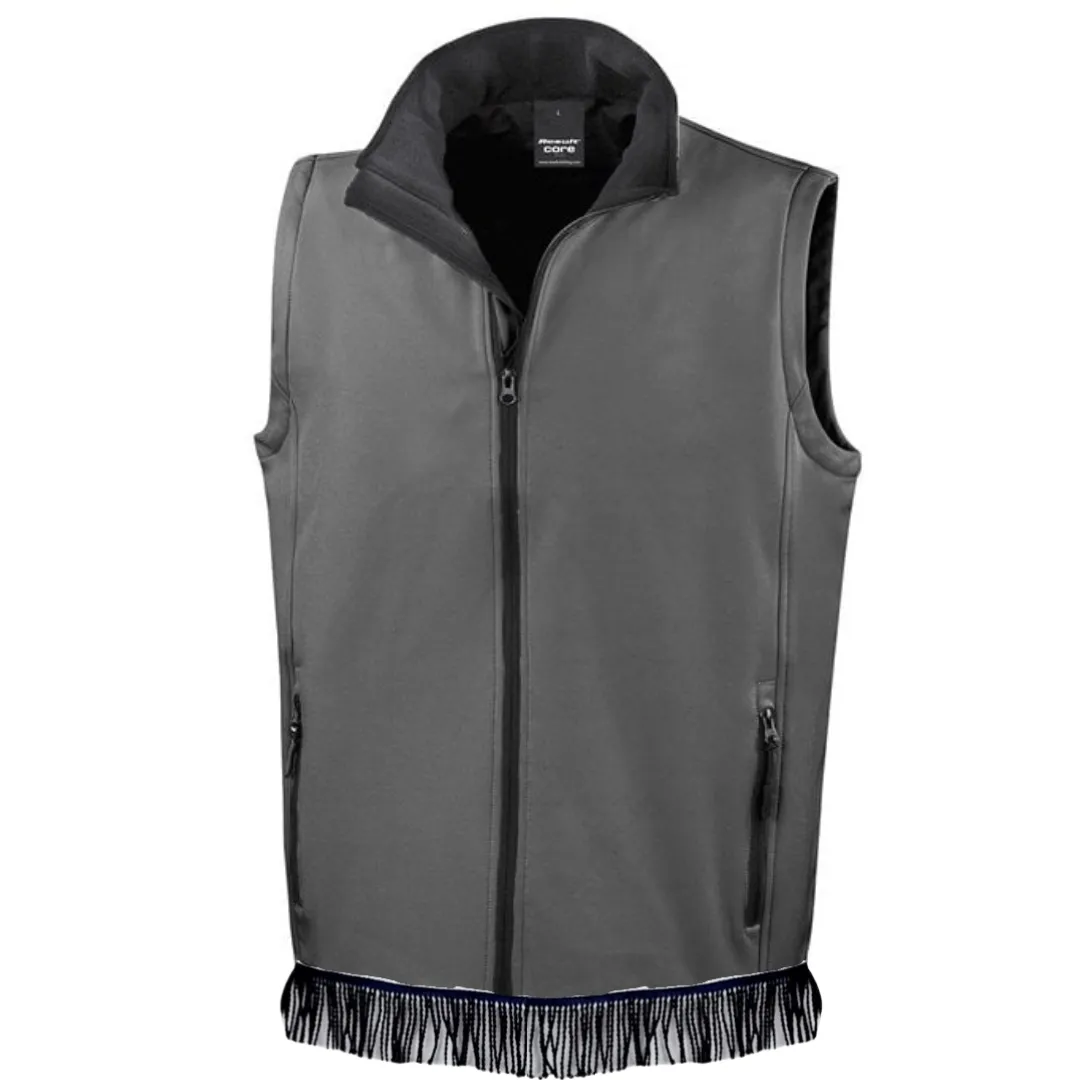 Men's Softshell Bodywarmer with Fringes