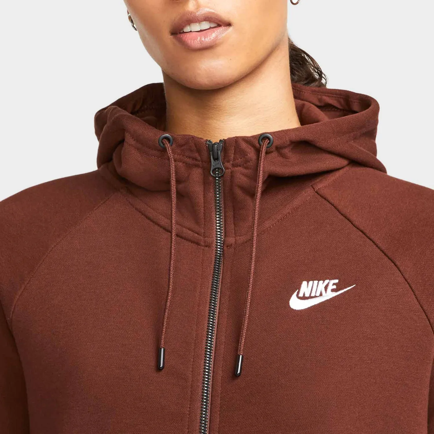 Nike Hoodie Zip Up  Sport Wear Essential Bronce Eclipse