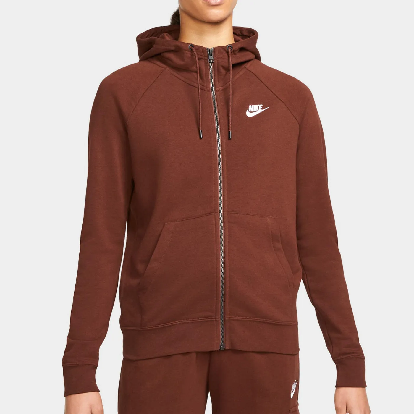 Nike Hoodie Zip Up  Sport Wear Essential Bronce Eclipse