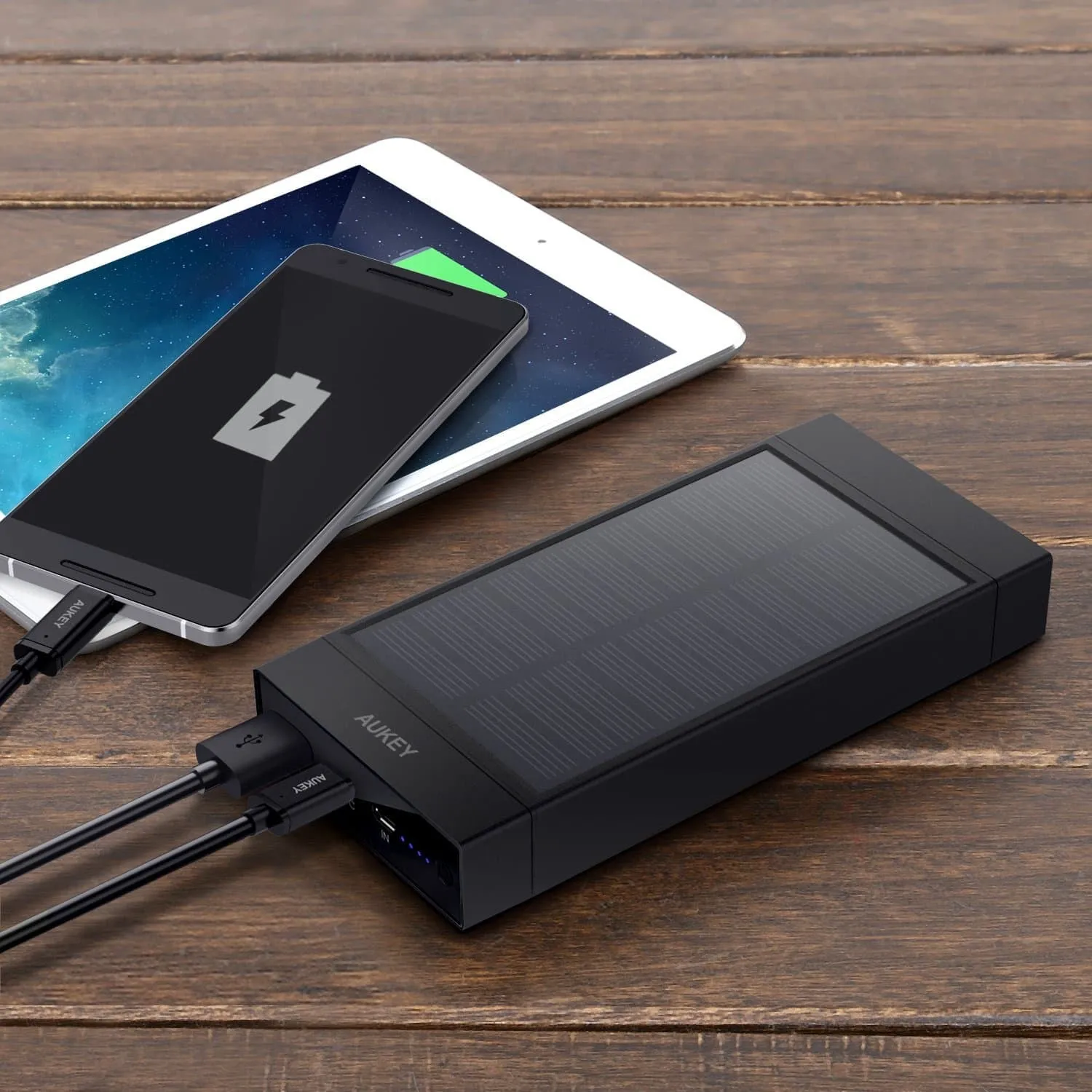 PB-P23 16000mAh Qualcomm Quick Charge 3.0 Solar Power Bank USB C Output