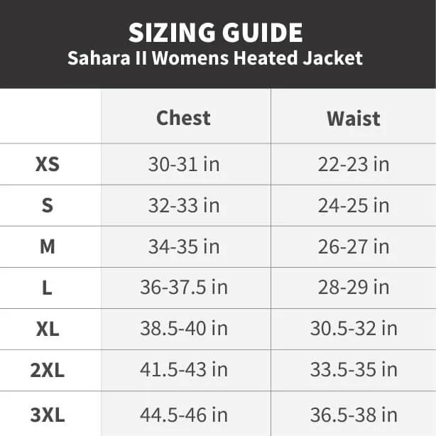 Sahara II Women's Heated Jacket