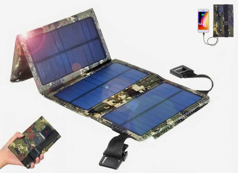 SMAXPro™ Solar Power Bank: Folding Portable Phone Charger for Outdoors