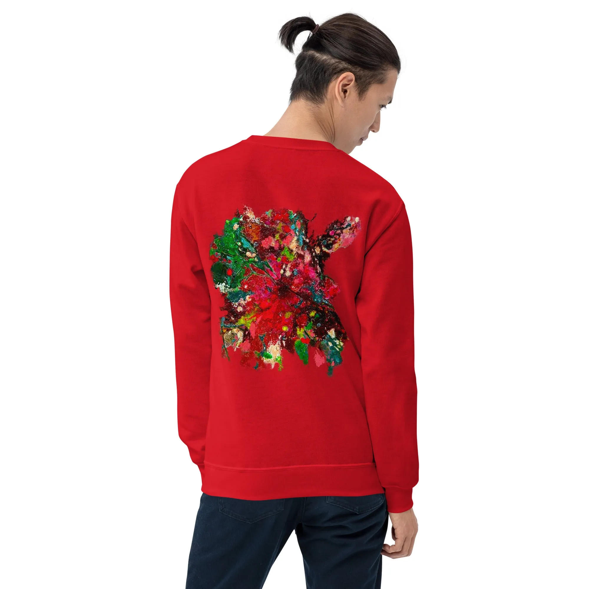 Sudadera FLOR  ROJA