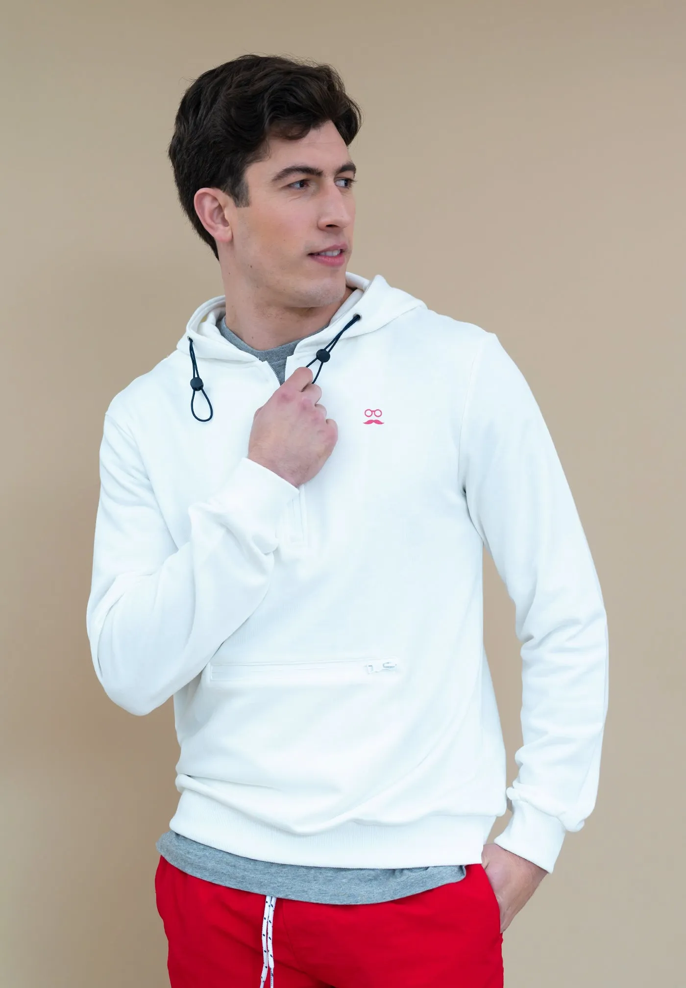 Sudadera Hoodie Pocket Blanco