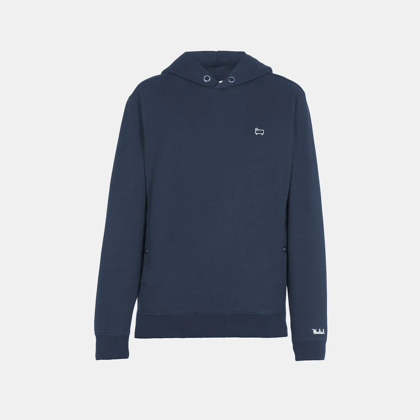 Woolrich American Fleece Hoodie Melton Blue